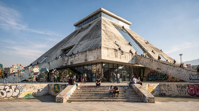 The Pyramid of Tirana: We Visited the Transformed Monument
